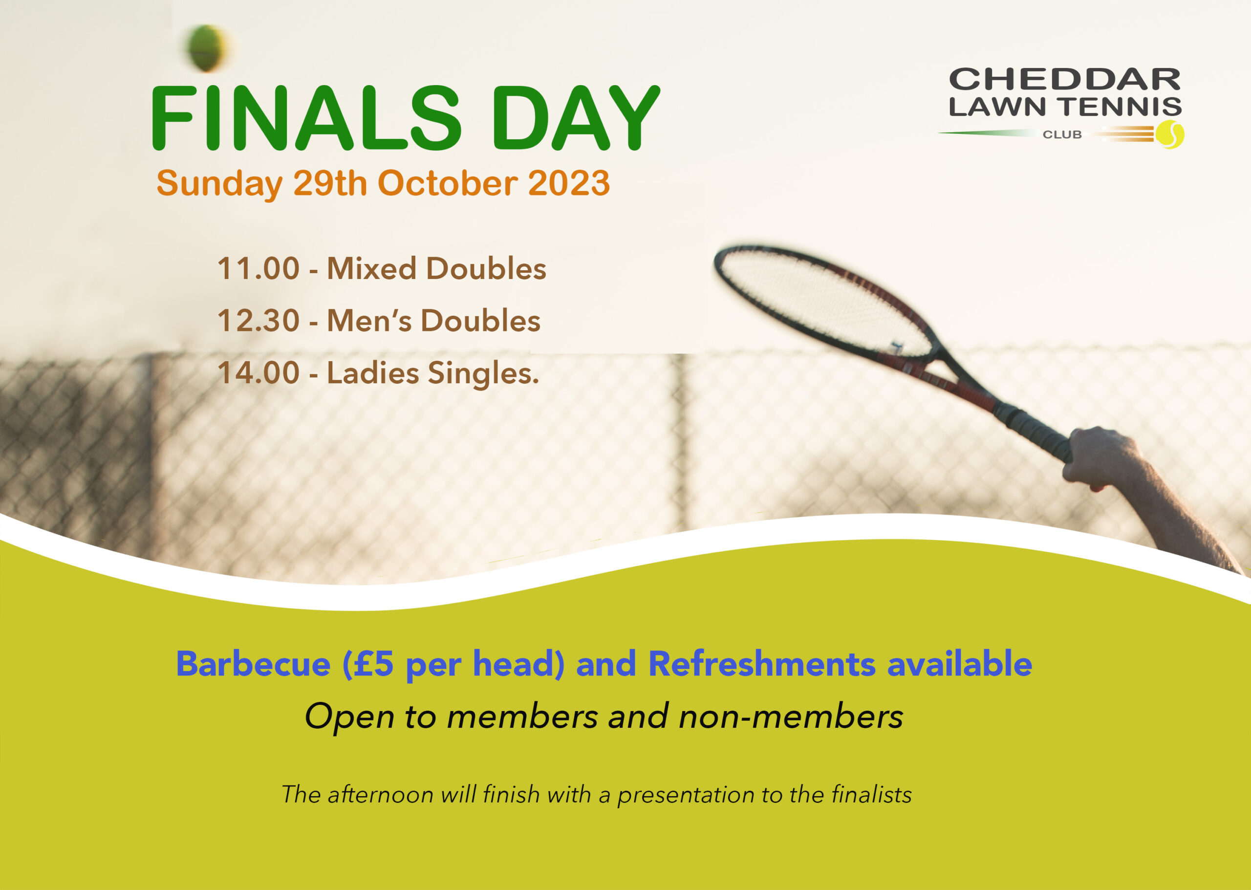 Cheddar Tennis Club Championships 2023: Register To Attend The Event